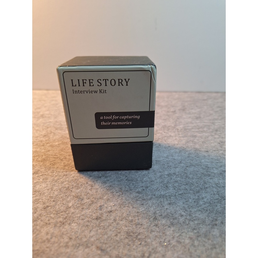 Life Story Interview Kit 150 Prompts Cards, Tool for Capturing Memories Open Box